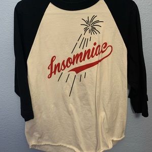 Insomniac baseball shirt